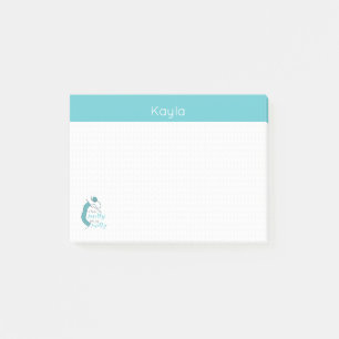 Türkis, ich fühle mich knett, Oh, so knett Post-it Klebezettel