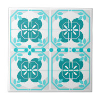 Türkis Intricate Azulejos Style