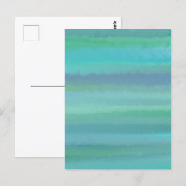 Türkis ist meine Lieblingsfarbenpostkarte Postkarte