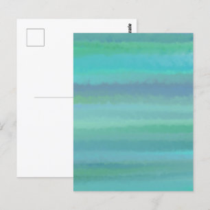 Türkis ist meine Lieblingsfarbenpostkarte Postkarte