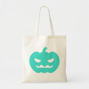 Türkis-Jack O'Lantern Cartoon-Taschen-Tasche Tragetasche
