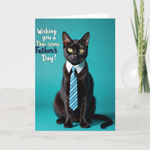 Türkis Katzen Vatertagskarte Karte