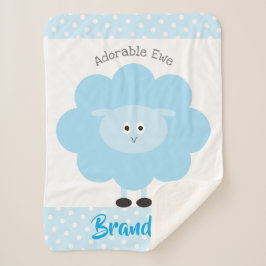 Türkis Lamb Baby Boy Adorable Ewe Script Name Sherpadecke
