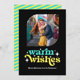 Türkis & Lemon Modern Retro Weihnachten Foto