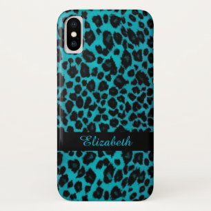 Türkis-Leopard-Tierdruck-Kasten Case-Mate iPhone Hülle