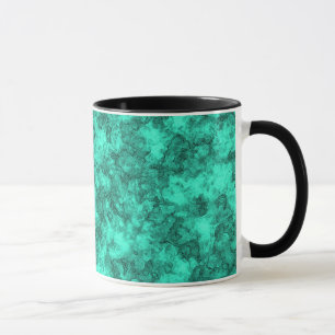 Türkis leuchtendes Marmormuster Tasse
