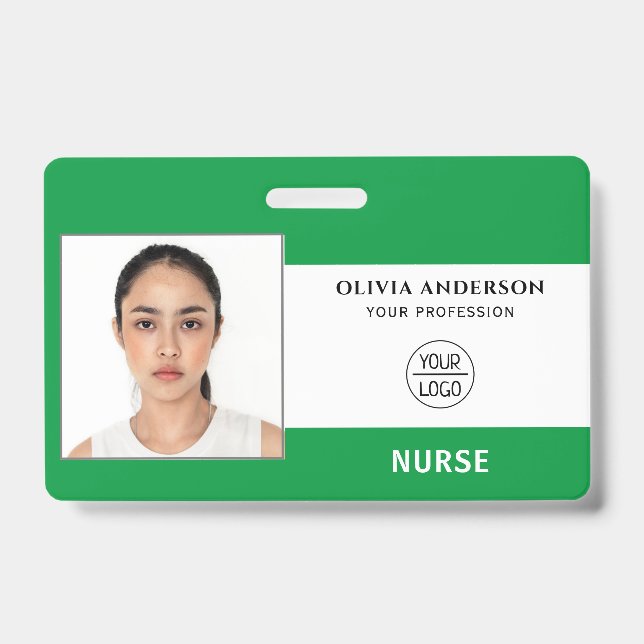 Türkis Light Blue Business Foto Personalausweis Ab Ausweis (Vorderseite)