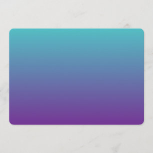 Türkis Lila Ombre Einladung