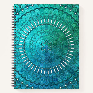 Türkis Mandala Notizbuch