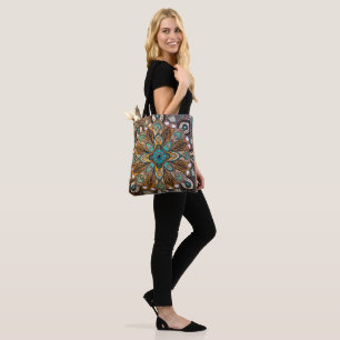 Türkis Mandala Tasche