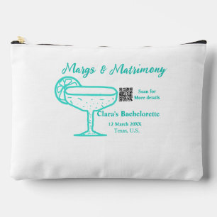 Türkis Margs & Matrimony Junggesellinnenabschied  Zubehörtasche