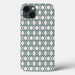 Türkis-Marokkaner-Muster iPhone 13 Hülle