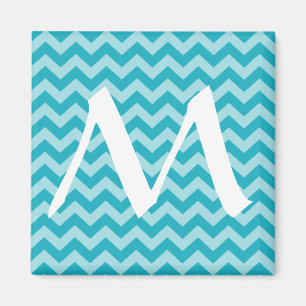 Türkis marokkanische Moods Chevrons Magnet