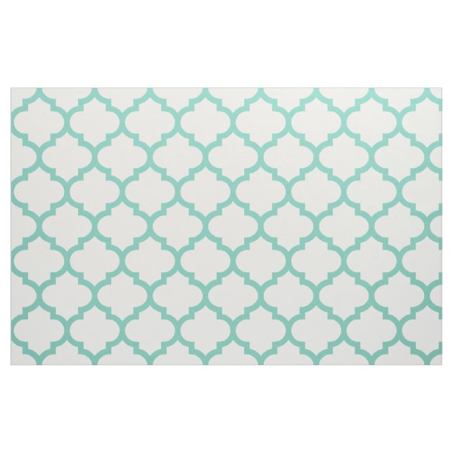 Türkis-marokkanisches Gitter-Muster-Gewebe Stoff (Fat Quarter (45,7 x 55,9 cm))