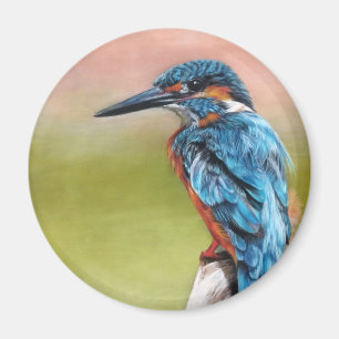 Türkis Morning Kingfisher Bird Magnet