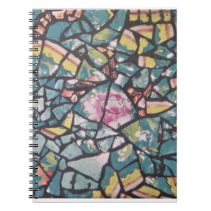 Türkis-Mosaiknotizbuch Notizblock