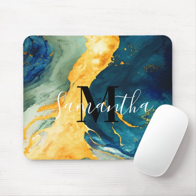 Türkis Mousepad (Mit Mouse)