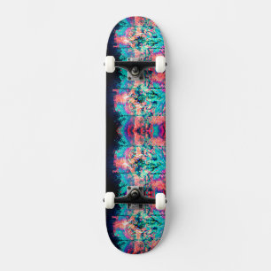 Türkis Neon Melt Skateboard
