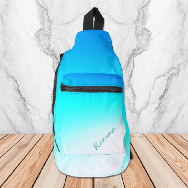 Türkis Ombre Crossbody Bag (Von Creator hochgeladen)