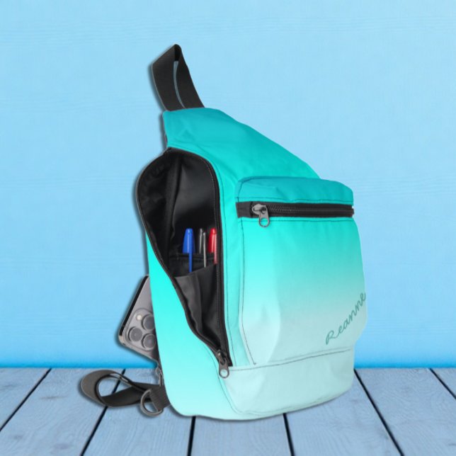 Türkis Ombre Crossbody Bag (Von Creator hochgeladen)