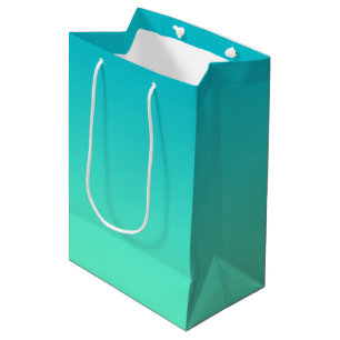 Türkis Ombre Mittlere Geschenktüte