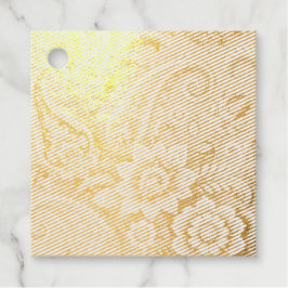 Türkis Paisley Floral Pattern Geschenkanhänger