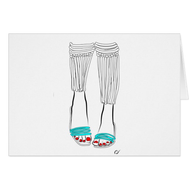 Türkis-Pantoffel (Vorderseite (Horizontal))