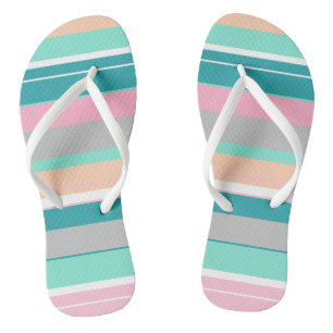 Türkis Peach Funky Flip Flops