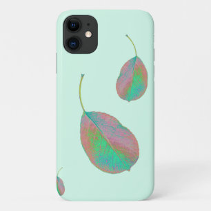 Türkis Pink Pear Tree Leaf iPhone 11 Fall Case-Mate iPhone Hülle