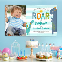 Türkis Preschool Abschluss Foto Dinosaur Boy