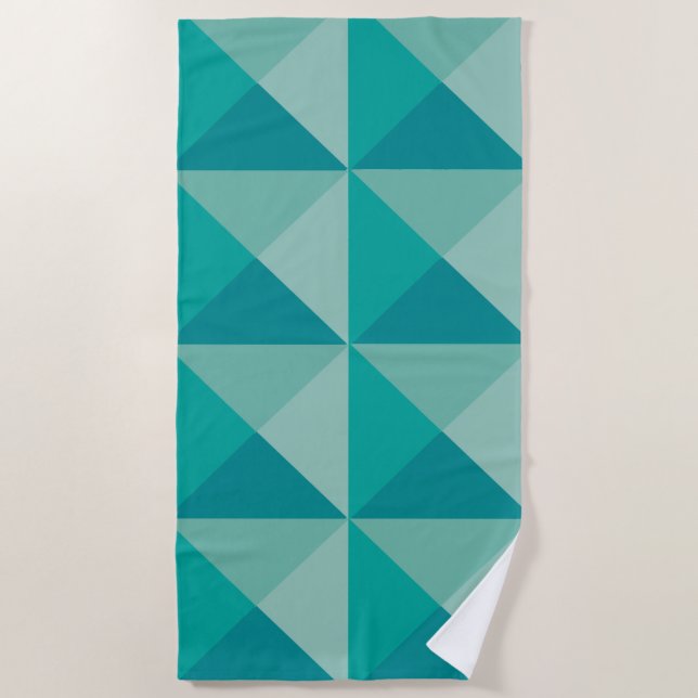 Türkis Pyramids Strandtuch (Vorderseite)