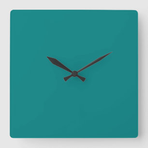 Türkis Quadratische Wanduhr