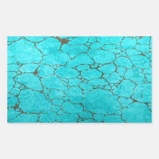 türkis rechteckiger aufkleber