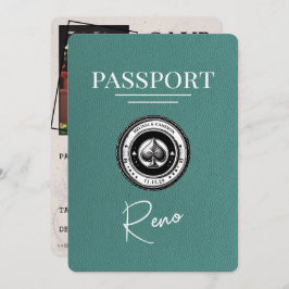 Türkis Reno Passport Save the Date