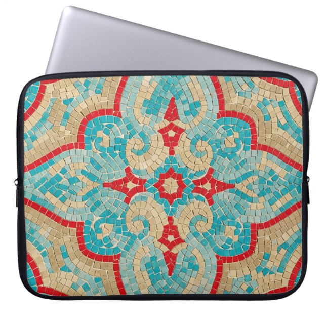 Türkis rot laptopschutzhülle (Vorderseite)