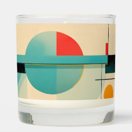 Türkis, Rot und Gold Moderne Geometrie Abstrakt