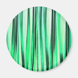 Türkis-Ruhe-Stripy Muster Magnet