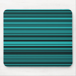 Türkis Schwarze Streifen Mousepad