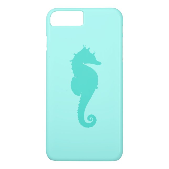 Türkis-Seepferdchen 2 Case-Mate iPhone Hülle (Rückseite)