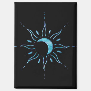 Türkis Sonne Magnet
