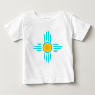 Türkis Sonnengott Baby T-shirt