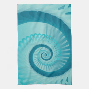 Türkis-Spirale Handtuch
