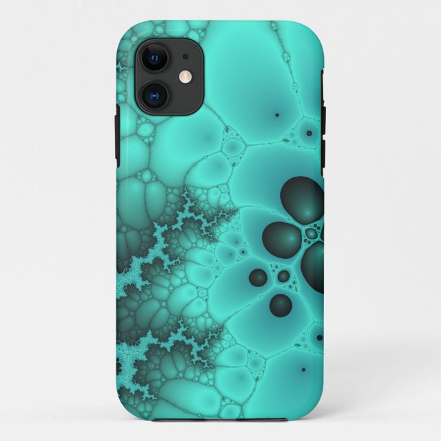 Türkis Suit iPhone Case (Rückseite)