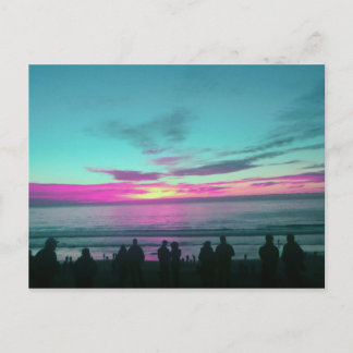 Türkis Sunset Postkarte