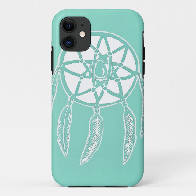 Türkis tadelloser Dreamcatcher iPhone 5/5s Fall Case-Mate iPhone Hülle (Rückseite)