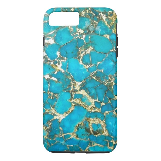 "Türkis-Telefon-Kasten " Case-Mate iPhone Hülle (Rückseite)