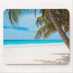 Türkis-tropischer Strand Mousepad