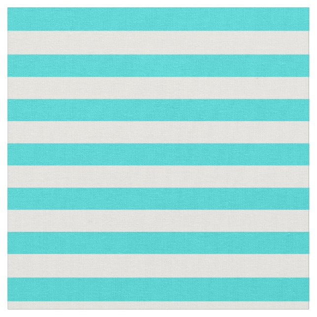 Türkis u. Weiß Striped Stoff (Nahaufnahme)