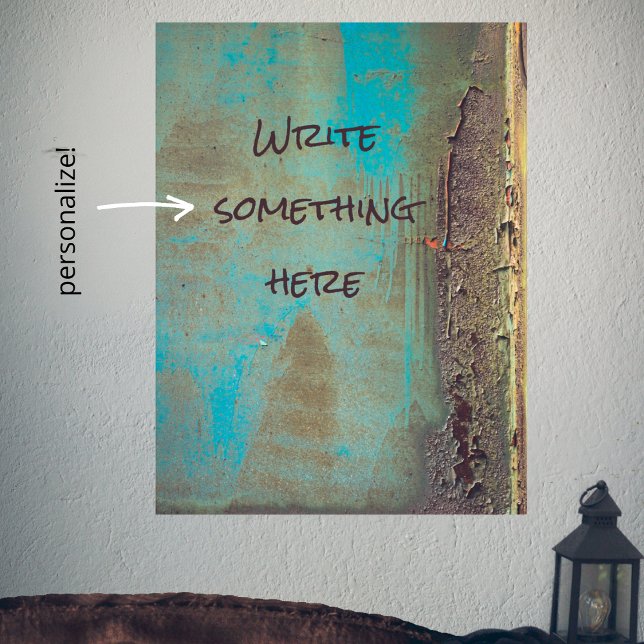 Türkis und braun abstrakt poster (Von Creator hochgeladen)