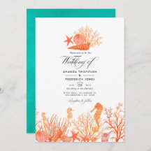 Türkis und Coral Beach Hochzeitsfest Foto